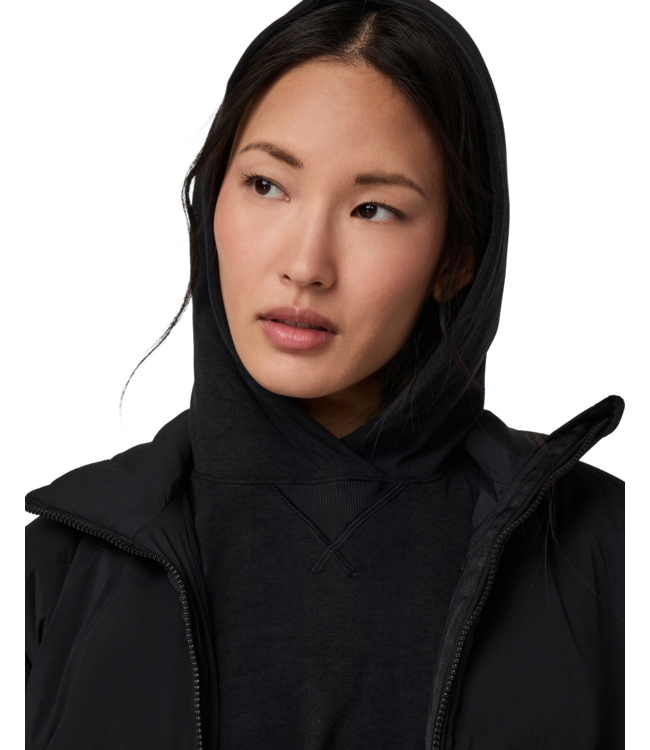 VUORI WOMENS HALO MODERN PO HOODIE HEATHER BLACK