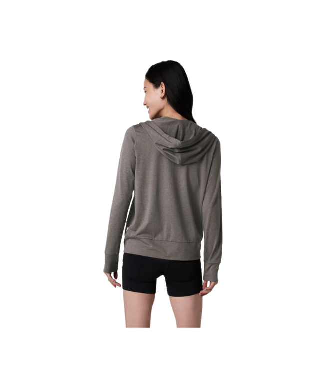 VUORI WOMENS HALO PERFORMANCE 2.0 HOODIE CHIA HEATHER