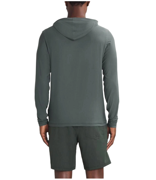 VUORI MENS STRATO TECH HOODIE SMOKED BERYL