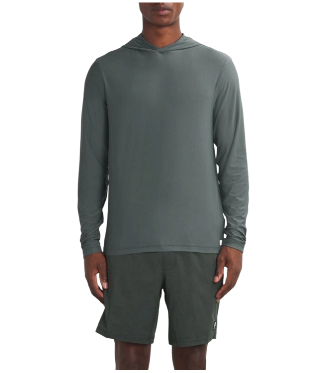 VUORI MENS STRATO TECH HOODIE SMOKED BERYL