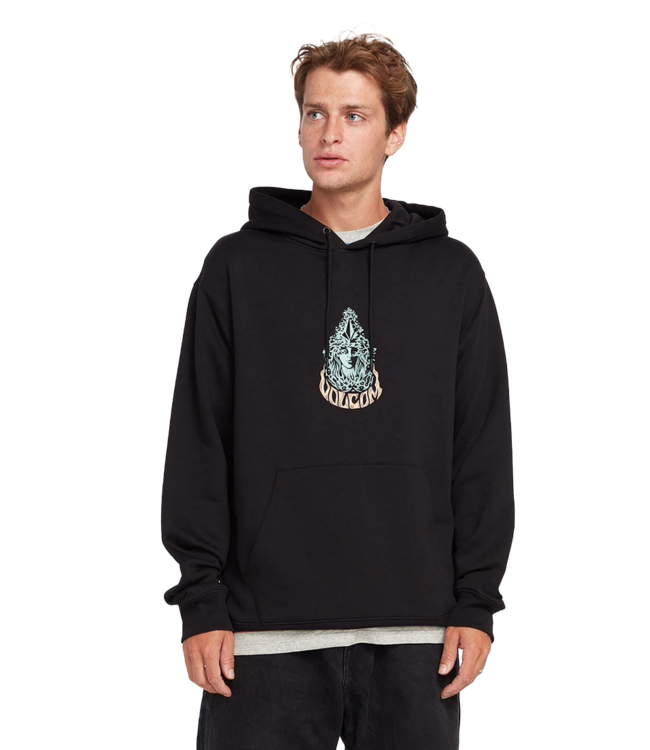 VOLCOM MENS STRIKE PO HOODIE BLACK