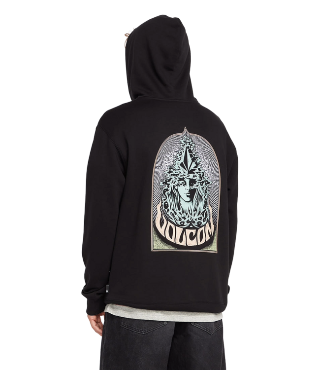 VOLCOM MENS STRIKE PO HOODIE BLACK