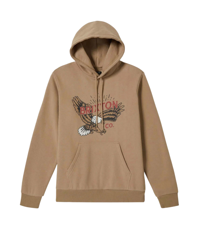 BRIXTON MENS KEELER HOODIE SAND