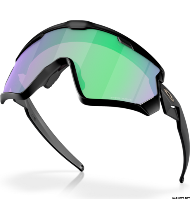 OAKLEY WIND JACKET 2.0 SUNGLASSES MATTE BLACK w/ PRIZM ROAD JADE