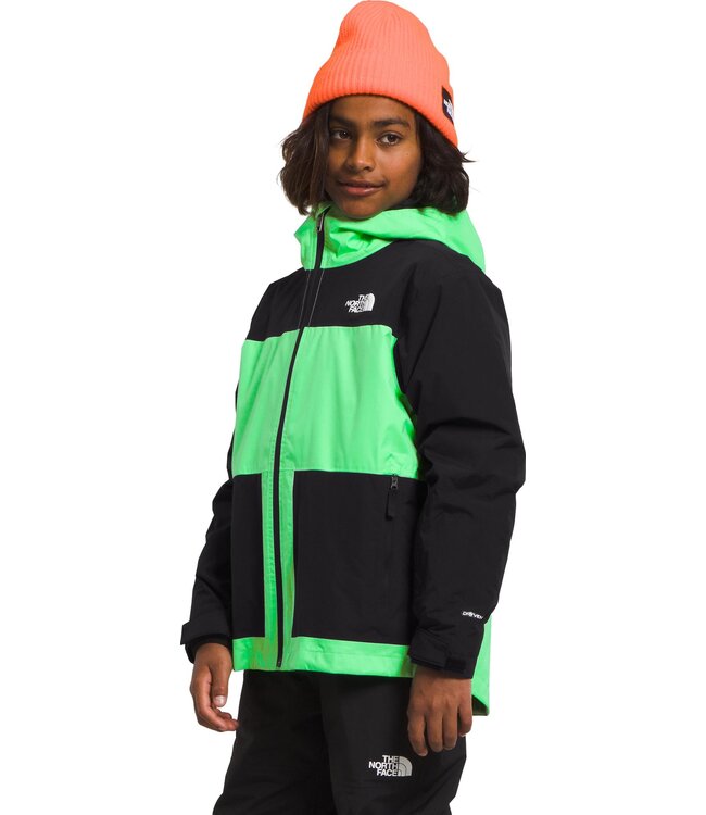 THE NORTH FACE BOYS FREEDOM TRICLIMATE SNOW JACKET CHLOROPHYLL GREEN/TNF BLACK 2024