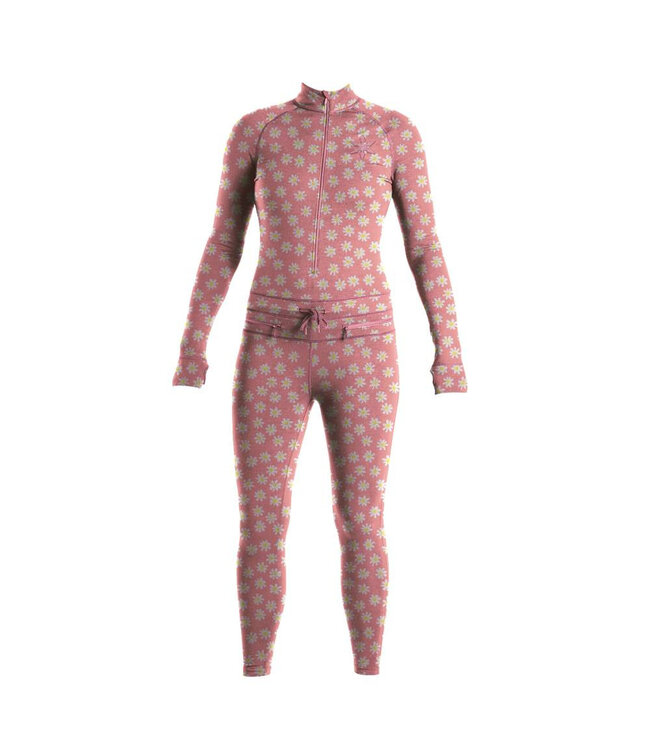 AIRBLASTER WOMENS HOODLESS NINJA SUIT ROSE QUARTZ DAISY 2023
