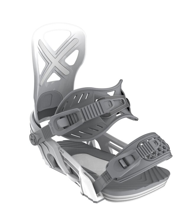 BENT METAL ANVIL SNOWBOARD BINDINGS WHITE/GREY 2026