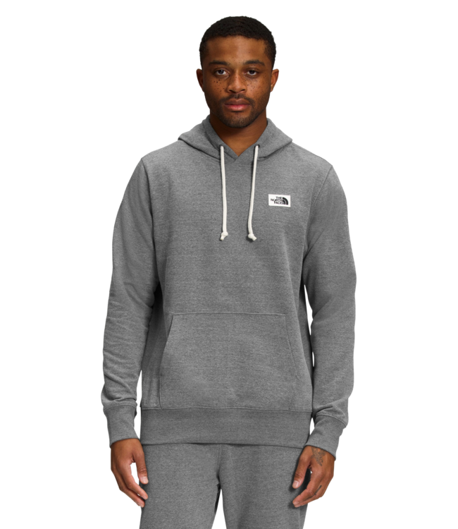 THE NORTH FACE MENS HERITAGE PATCH PO HOODIE TNF MEDIUM GREY HEATHER