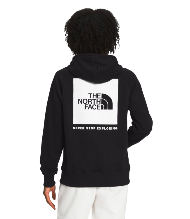 THE NORTH FACE WOMENS BOX NSE PULLOVER HOODIE TNF BLACK/TNF WHITE