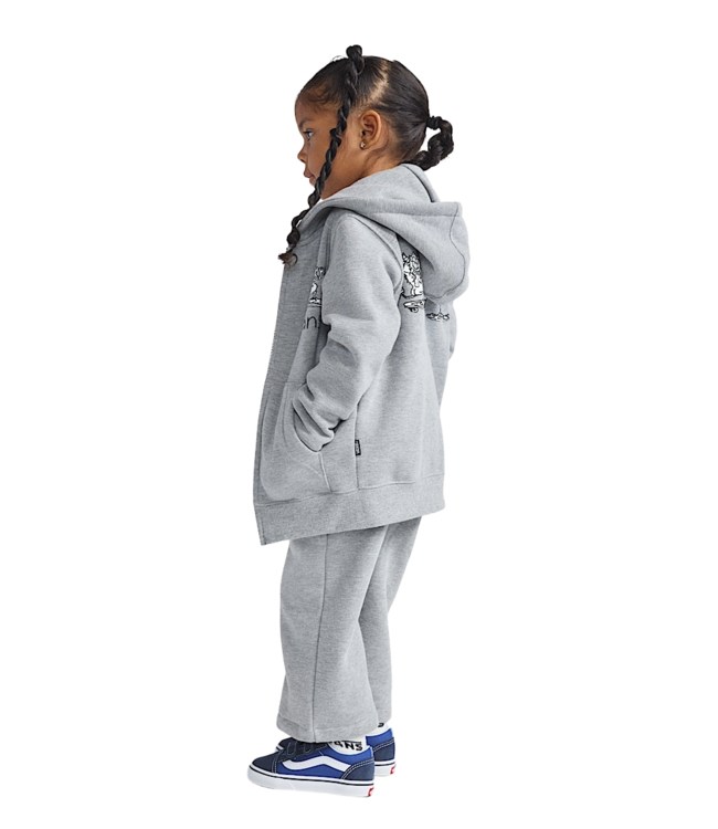 VANS KIDS SK8 POSSE FULL ZIP HOODIE (02F) CEMENT HEATHER