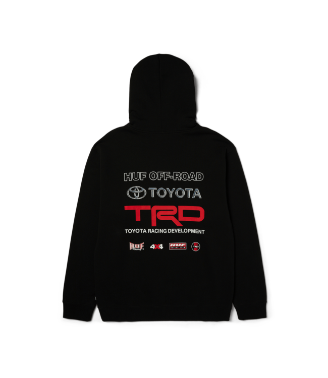 HUF MENS TEAM 4X4 HOODIE BLACK