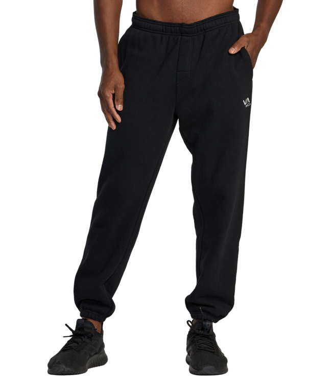 RVCA MENS VA ESSENTIAL MICRO FLEECE PANTS BLACK