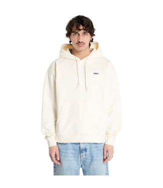 OBEY OBEY MENS BOLD EYE HEAVYWEIGHT HOODIE UNBLEACHED
