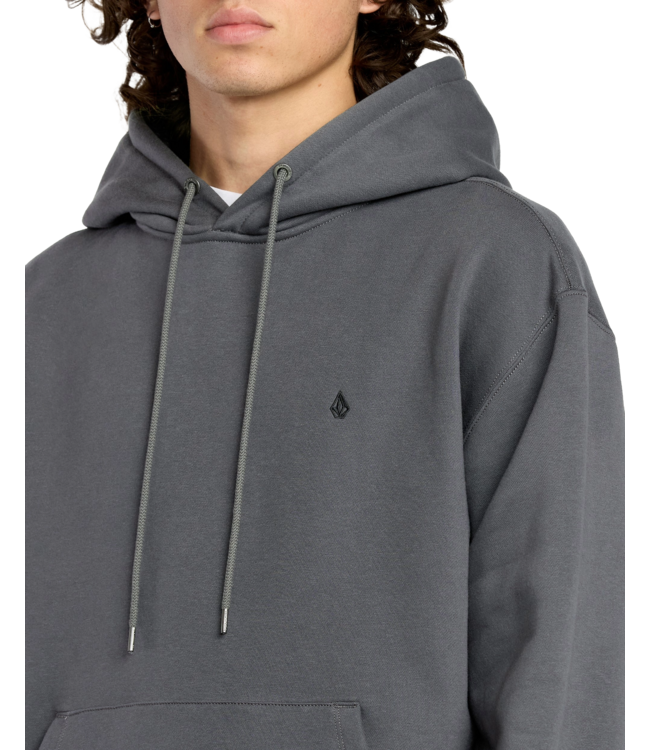 VOLCOM MENS SINGLE STONE PW PO HOODIE (ASB) ASHPHALT BLACK
