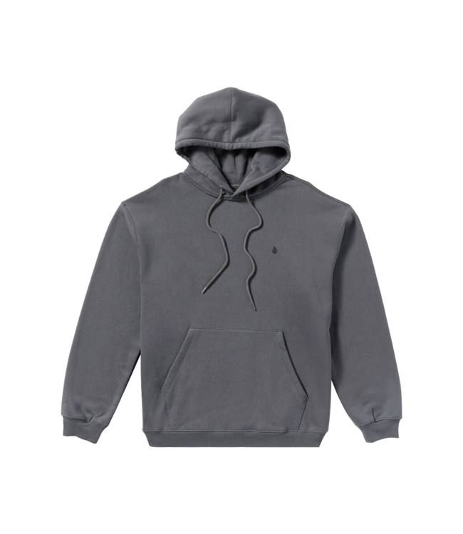 VOLCOM MENS SINGLE STONE PW PO HOODIE (ASB) ASHPHALT BLACK