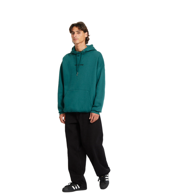 VOLCOM MENS STONE PULLOVER HOODIE EVERGREEN