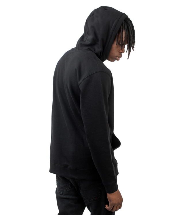 VANS MENS CLASSIC PULLOVER HOODIE BLACK/WHITE
