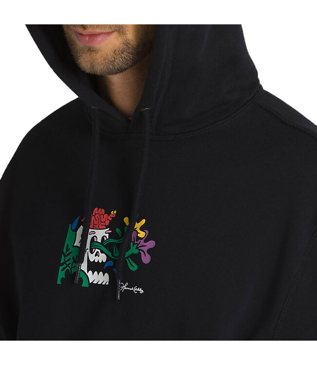 VANS MENS HANNAH EDDY PULLOVER HOODIE BLACK
