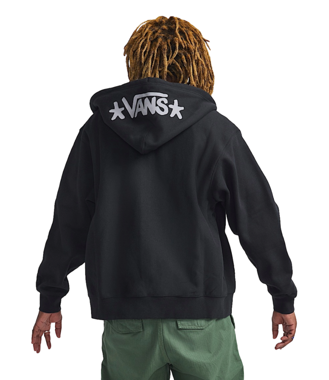 VANS MENS SKATE ATIBA HAZE ZIP HOODIE BLACK