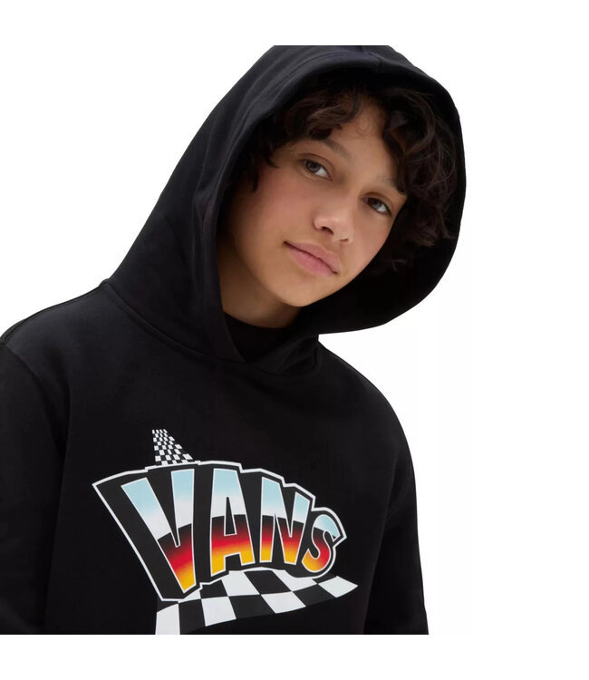 VANS LITTLE BOYS HOLE SHOT PULLOVER HOODIE BLACK