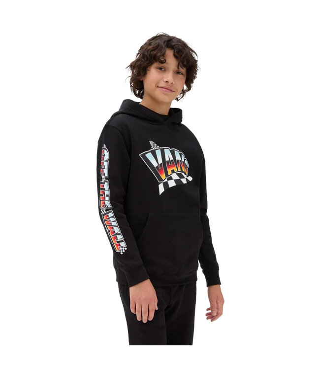 VANS LITTLE BOYS HOLE SHOT PULLOVER HOODIE BLACK