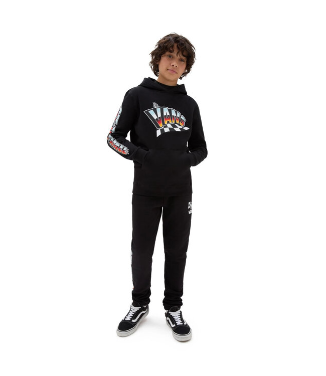 VANS LITTLE BOYS HOLE SHOT PULLOVER HOODIE BLACK