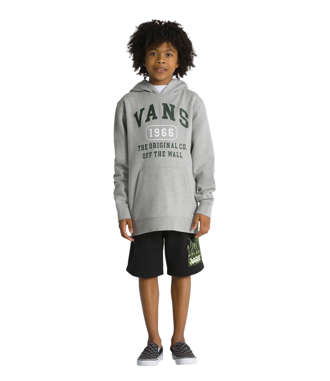 VANS BOYS THE ORIGINAL PULLOVER HOODIE CEMENT HEATHER