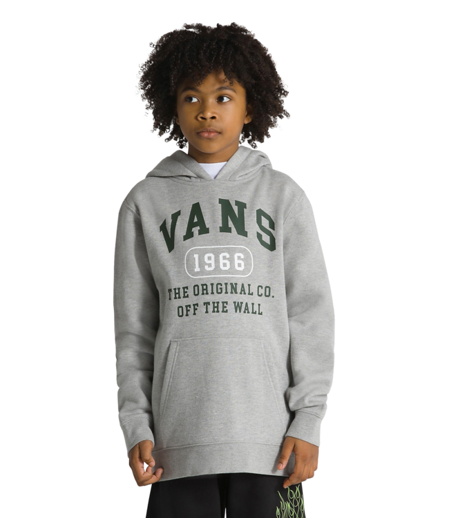 VANS BOYS THE ORIGINAL PULLOVER HOODIE CEMENT HEATHER