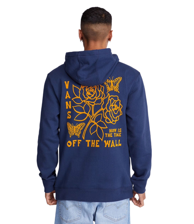 VANS MENS ROSES AND BUTTERFLIES PULLOVER HOODIE