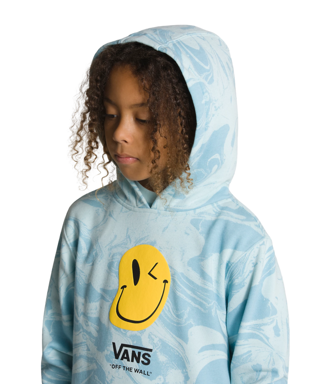 VANS KIDS MARBLE PULLOVER HOODIE BLUE GLOW