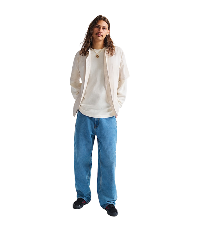 VANS MENS CHECK 5 BAGGY DENIM PANTS (CDX) STONEWASH/BLUE