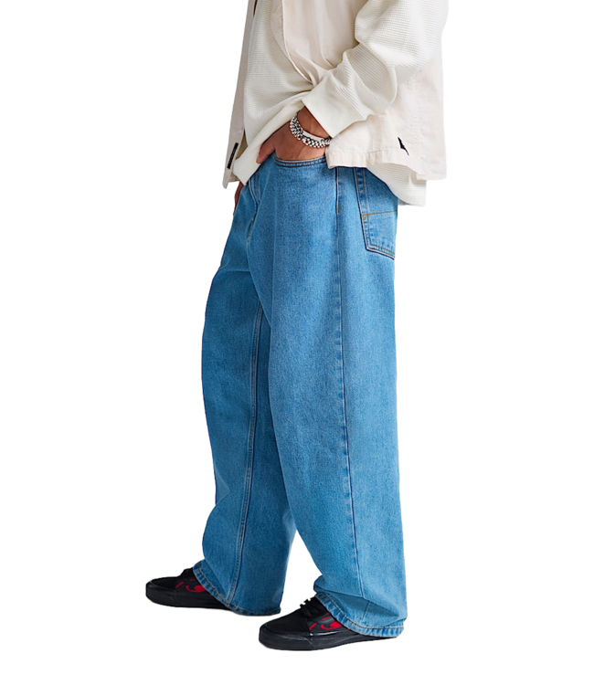 VANS MENS CHECK 5 BAGGY DENIM PANTS (CDX) STONEWASH/BLUE