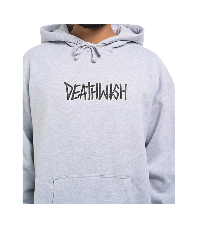 DEATHWISH MENS DEATHSPRAY HOODIE HEATHER GREY