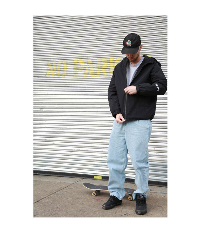 THEORIES MENS BELVEDERE PLEATED DENIM LIGHTWASH