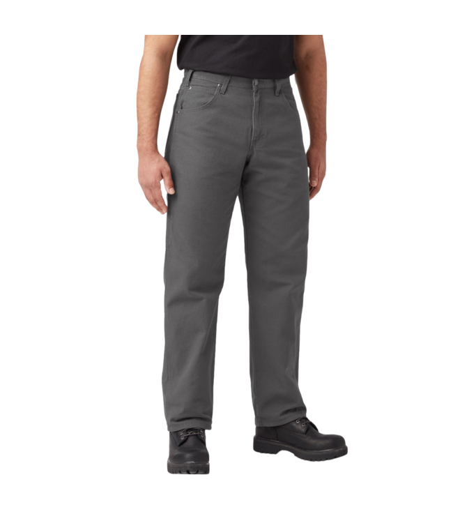 DICKIES MENS DUCK UTILITY DENIM PANTS RISED SLATE