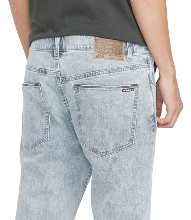 VOLCOM MENS SOLVER DENIM PANTS (CNA) CAROLINA BLUE