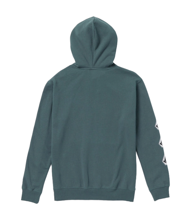 VOLCOM MENS ICONIC STONE PULLOVER HOODIE DARK SLATE