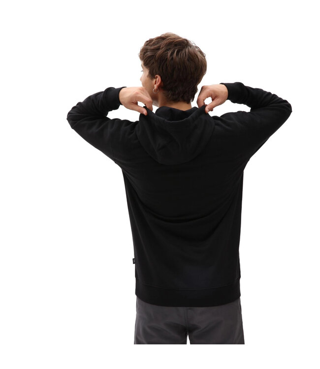VANS MENS VANS CLASSIC PULLOVER HOODIE II BLACK/WHITE