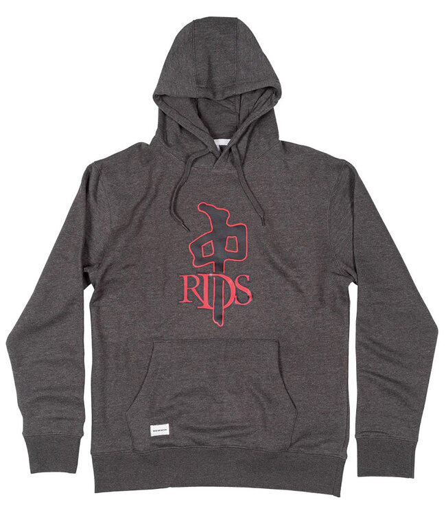 RDS MENS OG HOODIE CHARCOAL/BLACK/RED