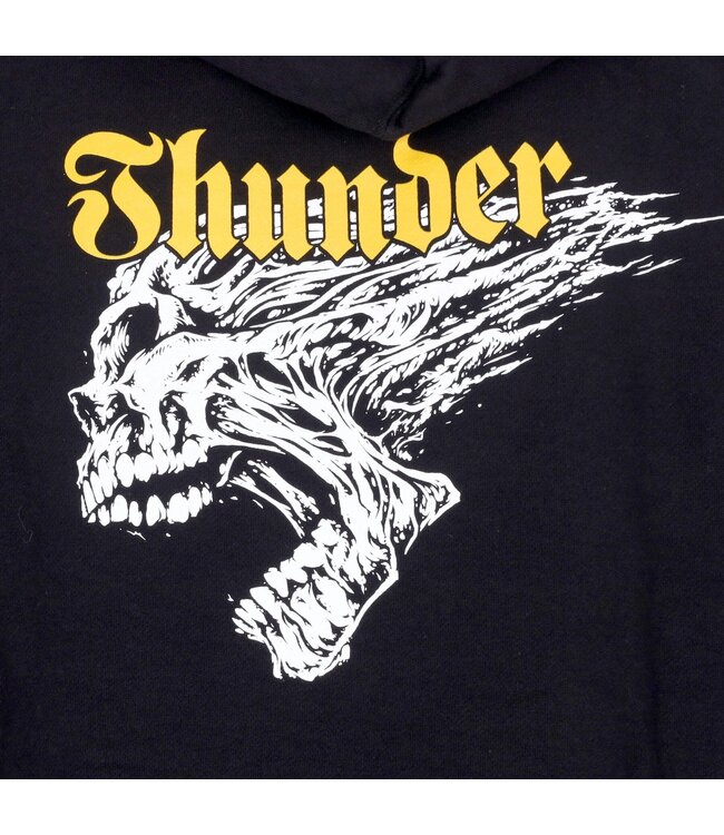 THUNDER MENS SCREAMING SKULL HOODIE BLACK