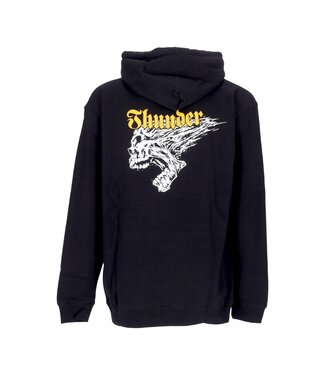 THUNDER THUNDER MENS SCREAMING SKULL HOODIE BLACK