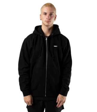 OBEY OBEY MENS OBEY BOLD HOODIE BLACK