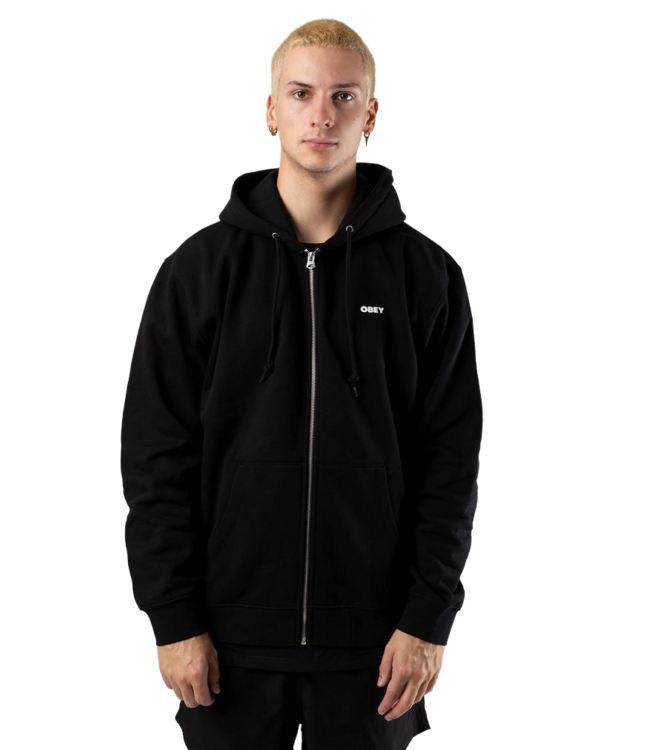 OBEY MENS OBEY BOLD HOODIE BLACK