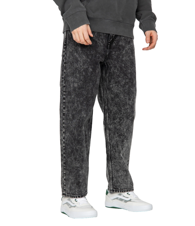 VOLCOM MENS BILLOW TAPERED PANT LIGHT ACID BLACK