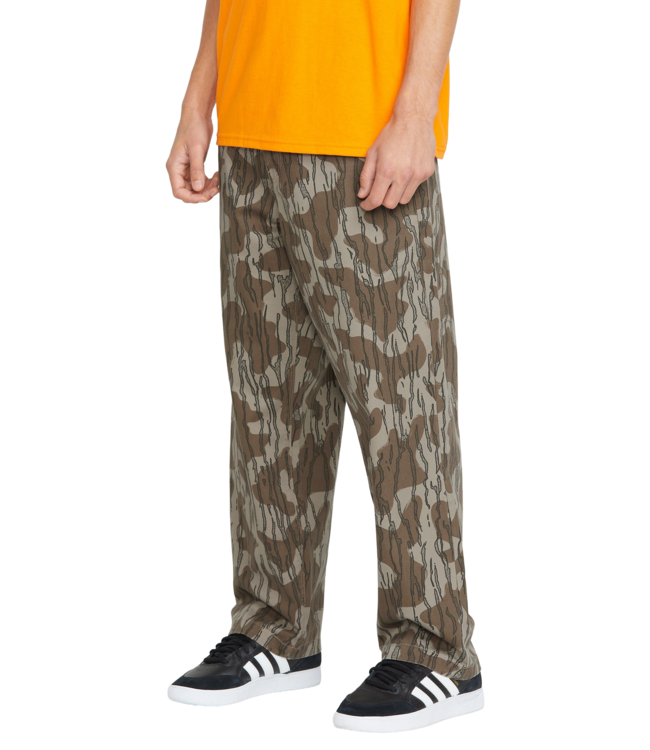 VOLCOM MENS FRICKEN SKATE WORK CHINO BRINDLE