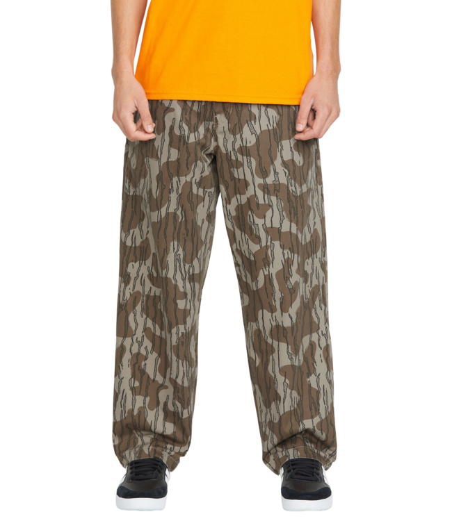 VOLCOM MENS FRICKEN SKATE WORK CHINO BRINDLE