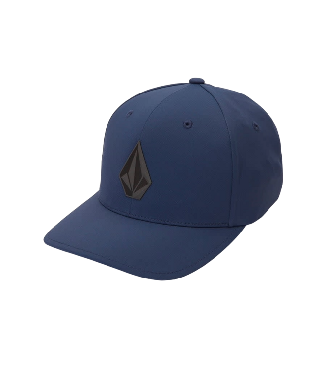 VOLCOM MENS STONE TECH DELTA FLEXFIT HAT NAVY