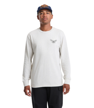 VOLCOM VOLCOM MENS HAMMERED SPLIT LS TEE STONE HEATHER