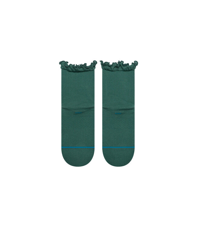 STANCE WOMENS RUFFLE ICON QUARTER SOCKS TEAL