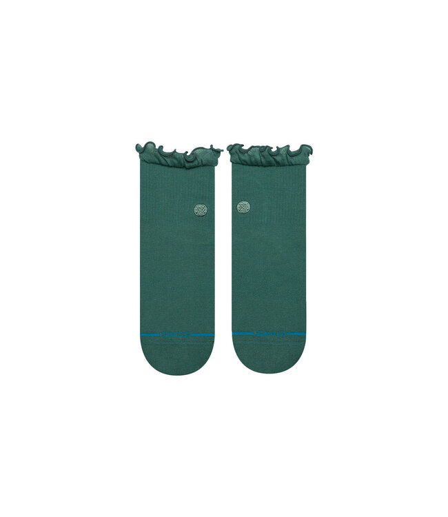 STANCE WOMENS RUFFLE ICON QUARTER SOCKS TEAL